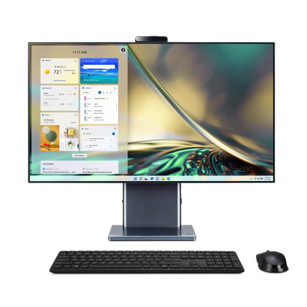 Моноблок Acer Aspire S27-1755 27 2560x1440, Intel Core i5-1240P 1.2 ГГц, 16Gb RAM, 512Gb SSD, WiFi, BT, Cam, W11, серый, клавиатура, мышь (DQ.BKDCD.004)