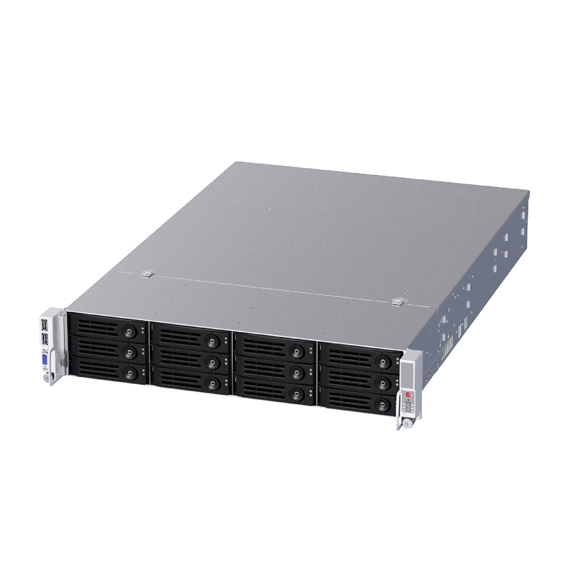 Корпус Ablecom CS-R29, E-ATX, 2U RM, 12x3.5 HS, Redundant 2x800 Вт, черный (CS-R29-01P)