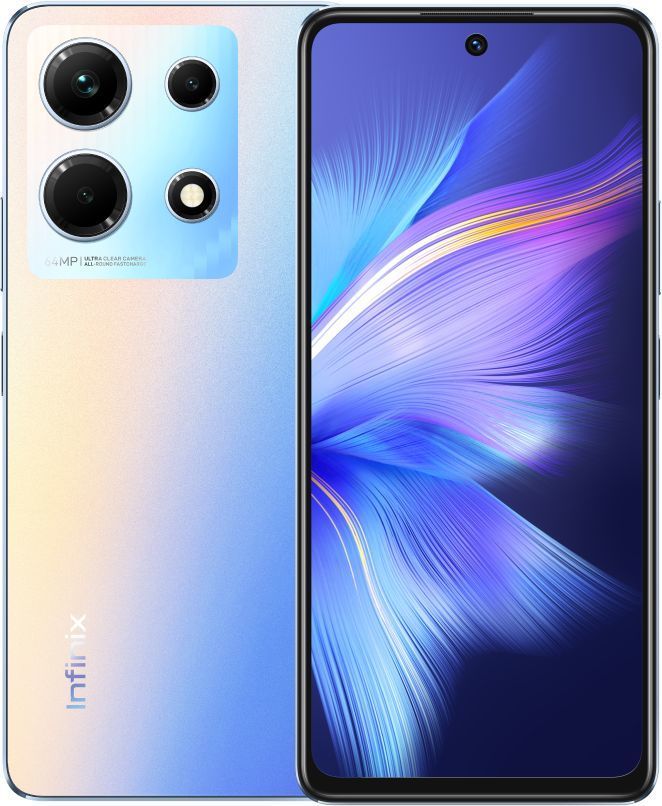 Смартфон Infinix Note 30, 6.78 2460x1080 IPS, MediaTek, 8Gb RAM, 256Gb, 3G/4G, NFC, Wi-Fi, BT, 3xCam, 2-Sim, 5000 мА⋅ч, USB Type-C, Android 13, синий (10042754)
