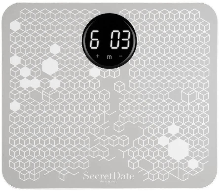 Напольные весы  E2E4 Весы SecretDate MASSAGE SD-MSC1, до 180 кг, диагностические, серый/белый (SD-MSC1)