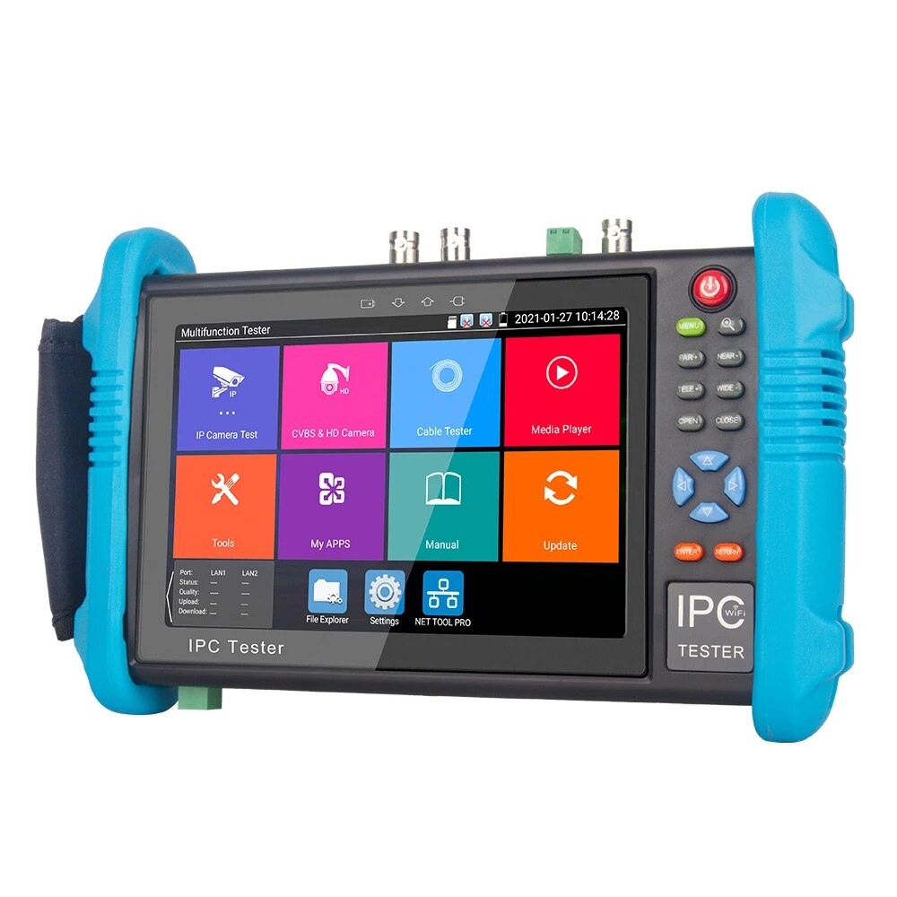 Тестер Noyafa NF-IPC716, ADHS Plus, 7-дюймовый тестер камеры 4K, тестер CCTV, синий/черный (NF-IPC716)