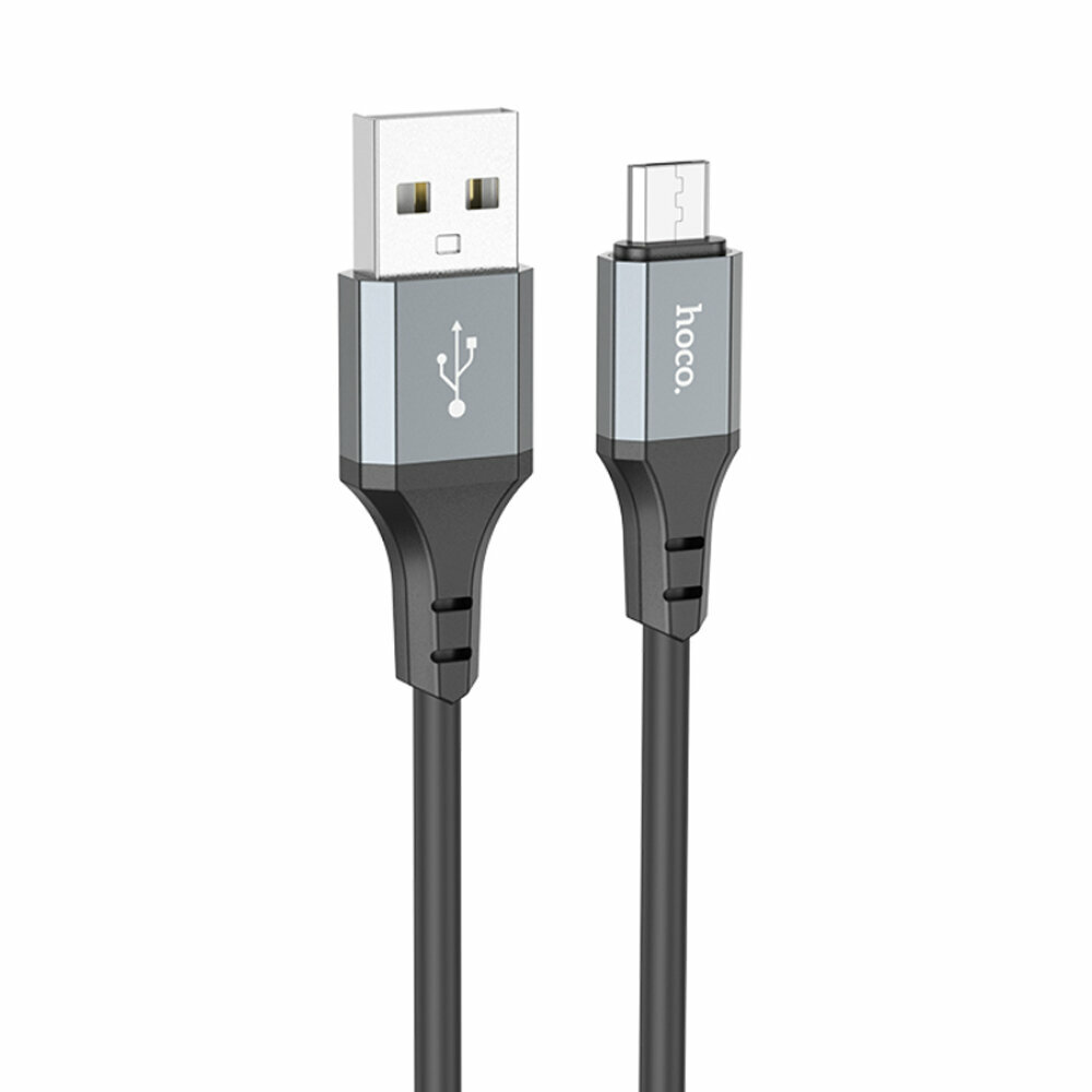 Кабель USB-Micro USB, 2.4А, 20 Вт, 3 м, черный, HOCO X92 (6931474788764)