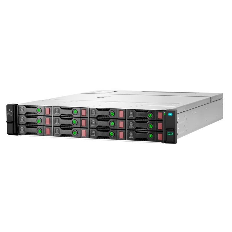 Дисковая полка (DAS) HPE D3000 Enclosures D3610, 12x3.5 SATA/SAS HS, 2хSAS 12Gb/s, 2x550 Вт, 2U (Q1J09B)