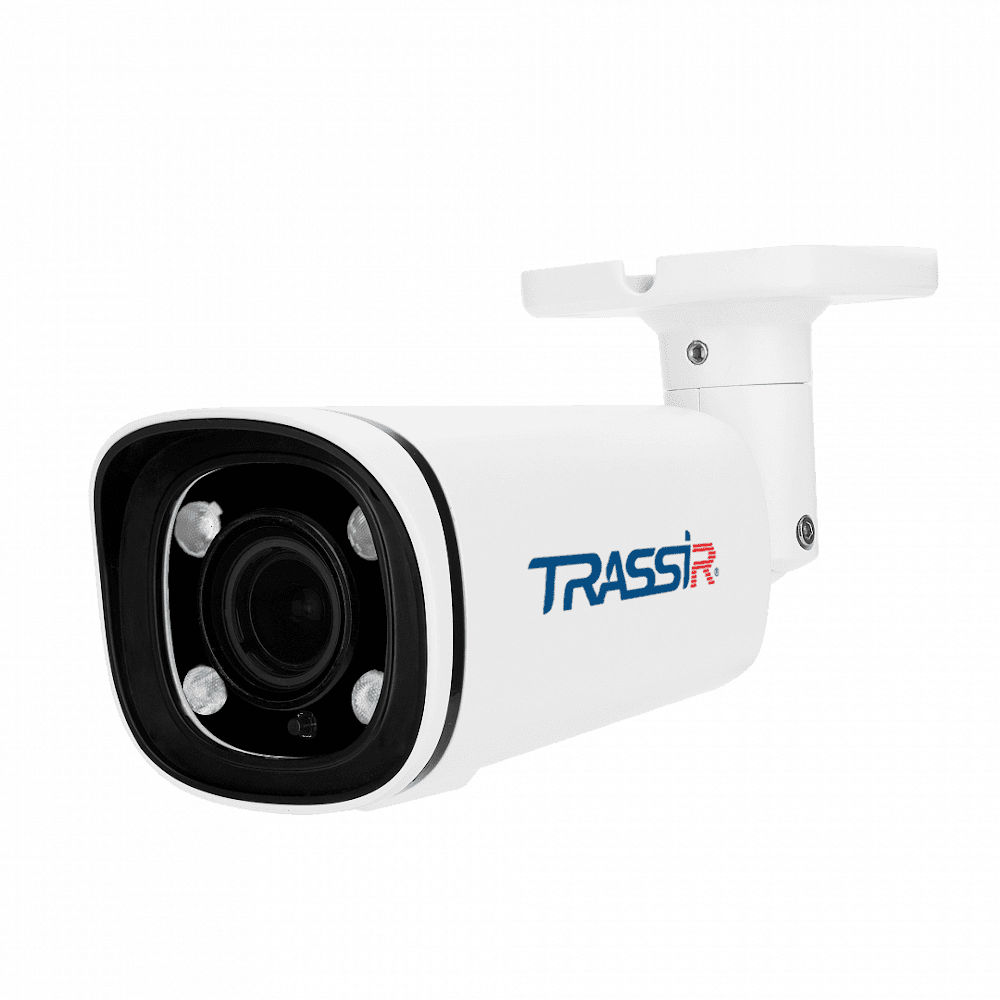 IP-камера Trassir TR-D2224WDZIR7 5 мм - 50 мм, уличная, корпусная, 2Мпикс, CMOS, до 1920x1080, до 25 кадров/с, ИК подсветка 70 м, POE, -40 °C/+60 °C, белый (TR-D2224WDZIR7)