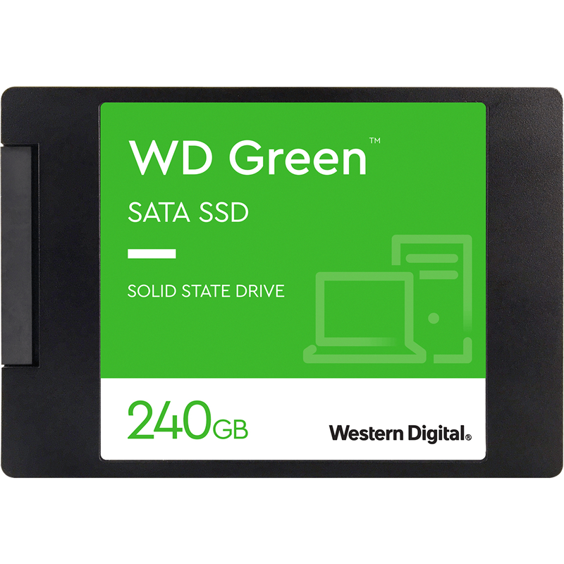 Твердотельный накопитель (SSD) Western Digital 240Gb WD Green, 2.5, SATA3 (WDS240G3G0A)