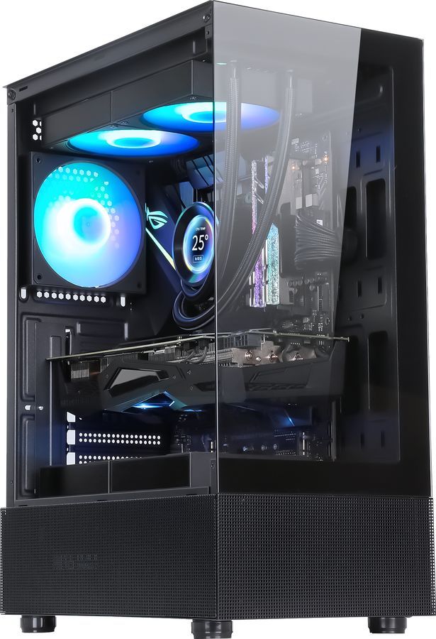 Корпус Formula V Crystal Z1, ATX, Midi-Tower, USB 3.0, RGB подсветка, черный, без БП (CRYSTAL Z1 Black)