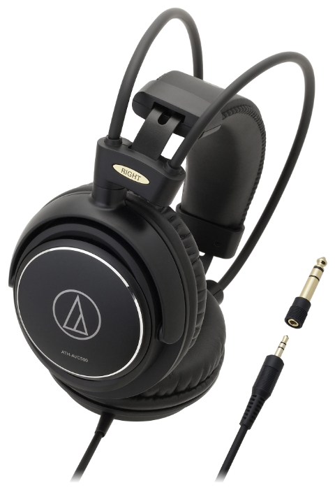 Проводные наушники Audio-Technica ATH-AVC500, jack 3.5 мм, черный