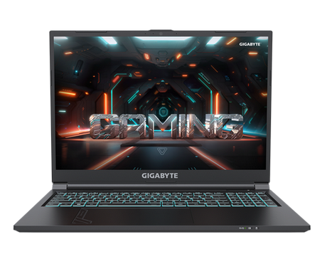 Игровые Ноутбук Gigabyte G6 16 IPS 1920x1200, Intel Core i7 13620H 2.4 ГГц, 16Gb RAM, 1Tb SSD, NVIDIA GeForce RTX 4060-8Gb, W11, черный (KF-H3KZ854SH)