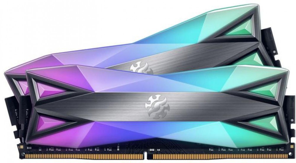 Комплект памяти DDR4 DIMM 16Gb (2x8Gb), 3600MHz, CL18, 1.35V, ADATA, XPG Spectrix D60 RGB (AX4U36008G18I-DT60) Retail