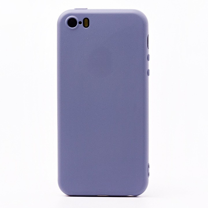 Чехол-накладка ORG Full Soft Touch для смартфона Apple iPhone 5/5s/SE, силикон, серый (115009)
