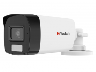 Аналоговые камеры  E2E4 Камера HD-TVI HiWatch DS-T220A 2.8 мм уличная, корпусная, 2Мпикс, CMOS, до 30 кадров/с, до 1920x1080, ИК подсветка 40 м, -40 - +60, белый/черный (DS-T220A)