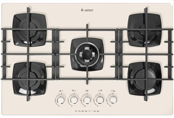 Газовая варочная панель GEFEST SG SN 2340 B81, 5 конфорок, кремовый (14835001)