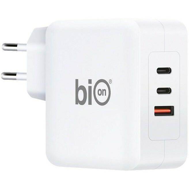   E2E4 Сетевое зарядное устройство Bion 100 Вт, USB, 2xUSB type-C, Quick Charge, PD, белый (BXP-GAN-PD-A2C-100W)