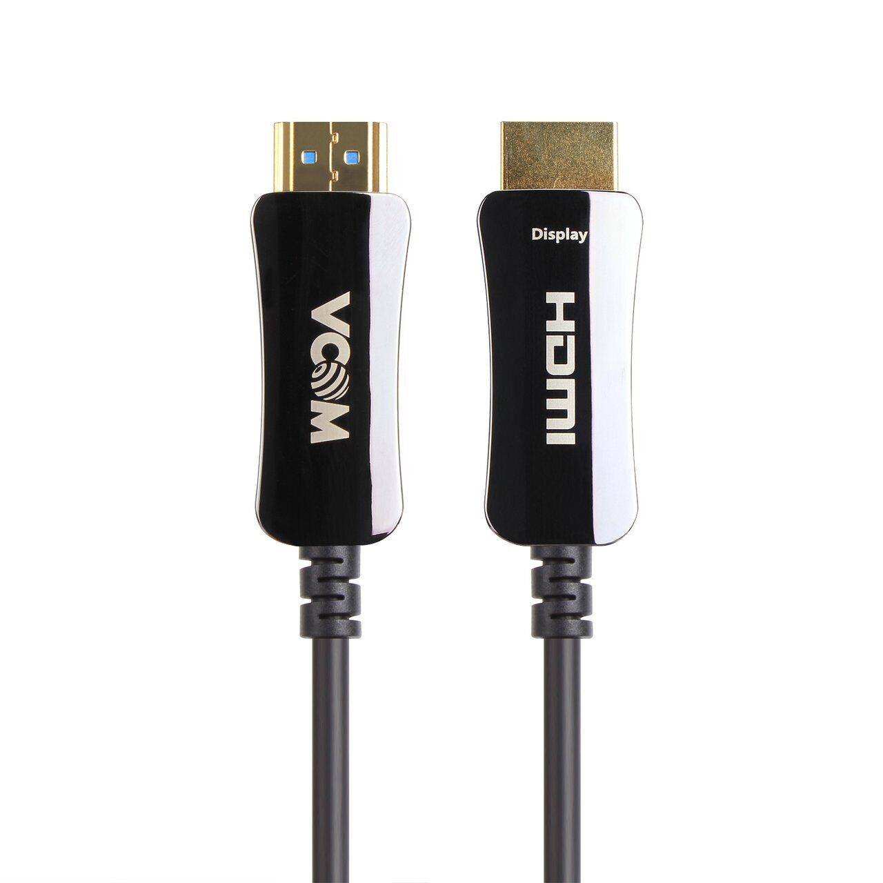 Кабель HDMI(19M)-HDMI(19M) v2.0 4K, экранированный, 15 м, черный/серебристый VCOM (D3742A-15M)