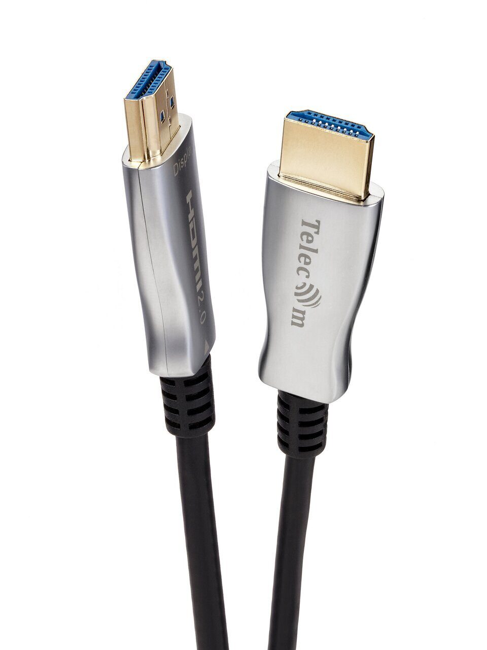 Кабель HDMI(19M)-HDMI(19M) v2.0 4K, экранированный, 5 м, черный/серебристый Telecom (TCG2020-5M)