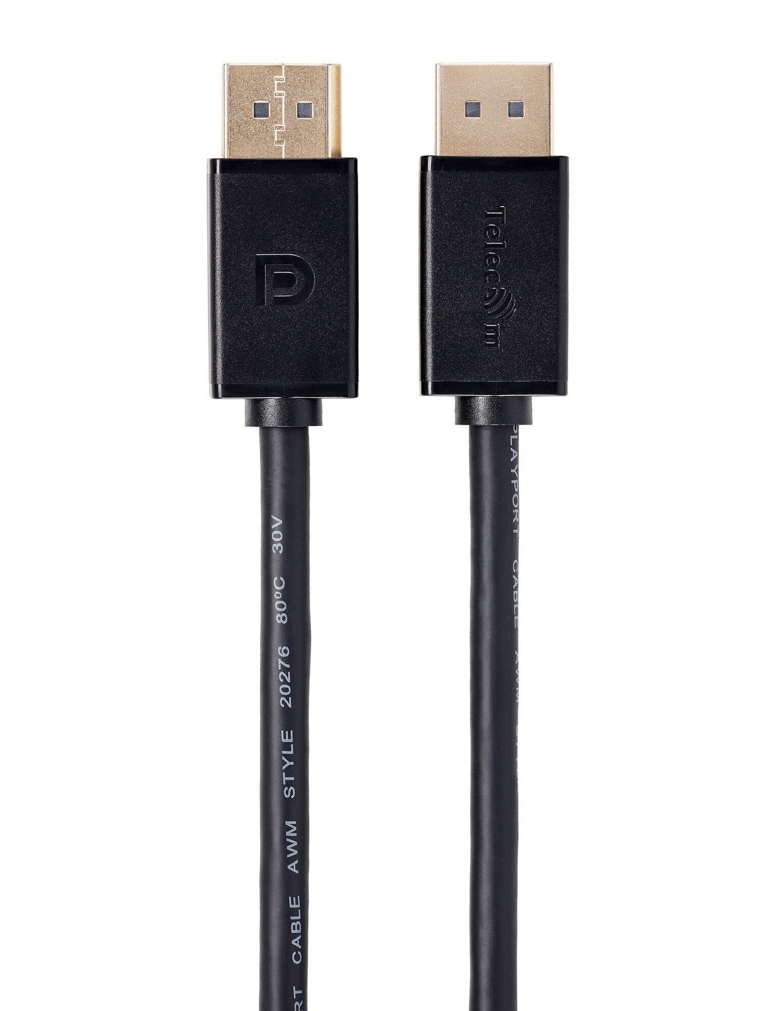 Кабель-удлинитель DisplayPort (M)-DisplayPort (M) v1.2 4K, экранированный, 5 м, черный Telecom (TCG715-5M)