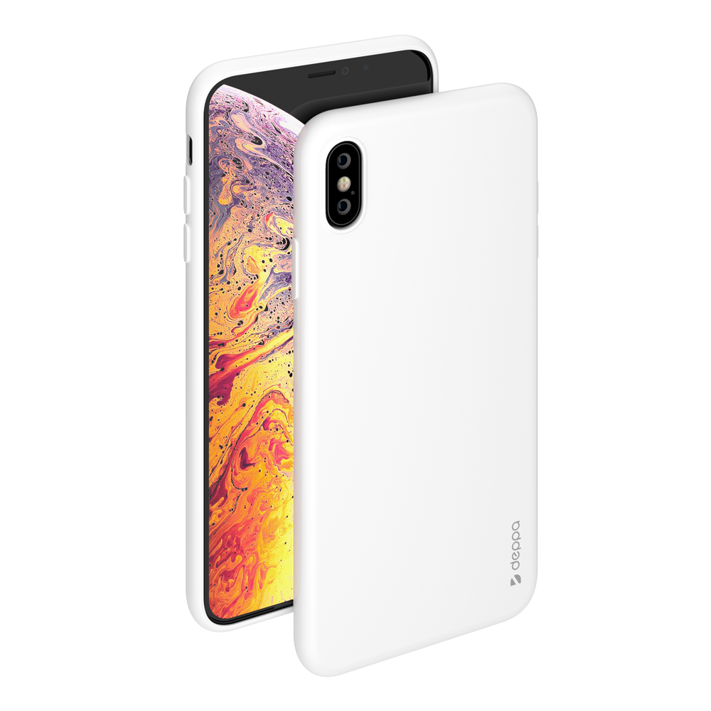 Чехол-накладка Deppa Gel Color Case для смартфона Apple iPhone XS Max, белый (31235)