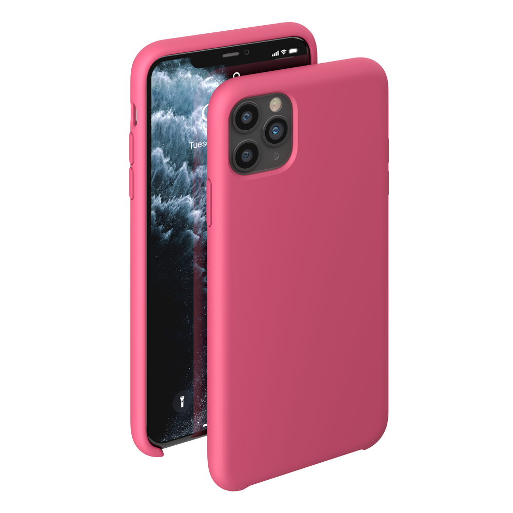 Чехол-накладка Deppa Liquid Silicone Case для смартфона Apple iPhone 11 Pro Max, фуксия (31308)