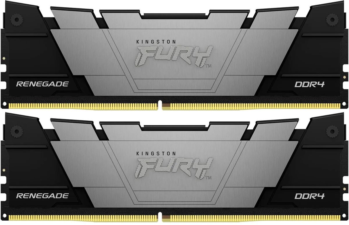 Комплект памяти DDR4 DIMM 64Gb (2x32Gb), 3600MHz, CL18, 1.35V, Kingston, FURY Renegade Black (KF436C18RB2K2/64) Retail