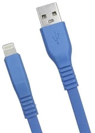 Кабель USB-Lightning 8-pin, плоский, 2 м, синий, Premier (6-703RL45 2.0BL)