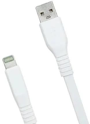 Кабель USB-Lightning 8-pin, плоский, 2 м, белый, Premier (6-703RL45 2.0W)