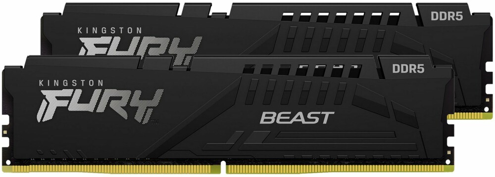 Комплект памяти DDR5 DIMM 64Gb (2x32Gb), 6000MHz, CL36, 1.35V, Kingston, FURY Beast Black EXPO (KF560C36BBEK2-64) Retail