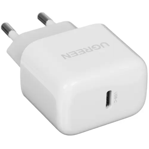 Сетевое зарядное устройство UGREEN CD241 20 Вт, EU, USB type-C, Quick Charge, PD, белый (10220_)