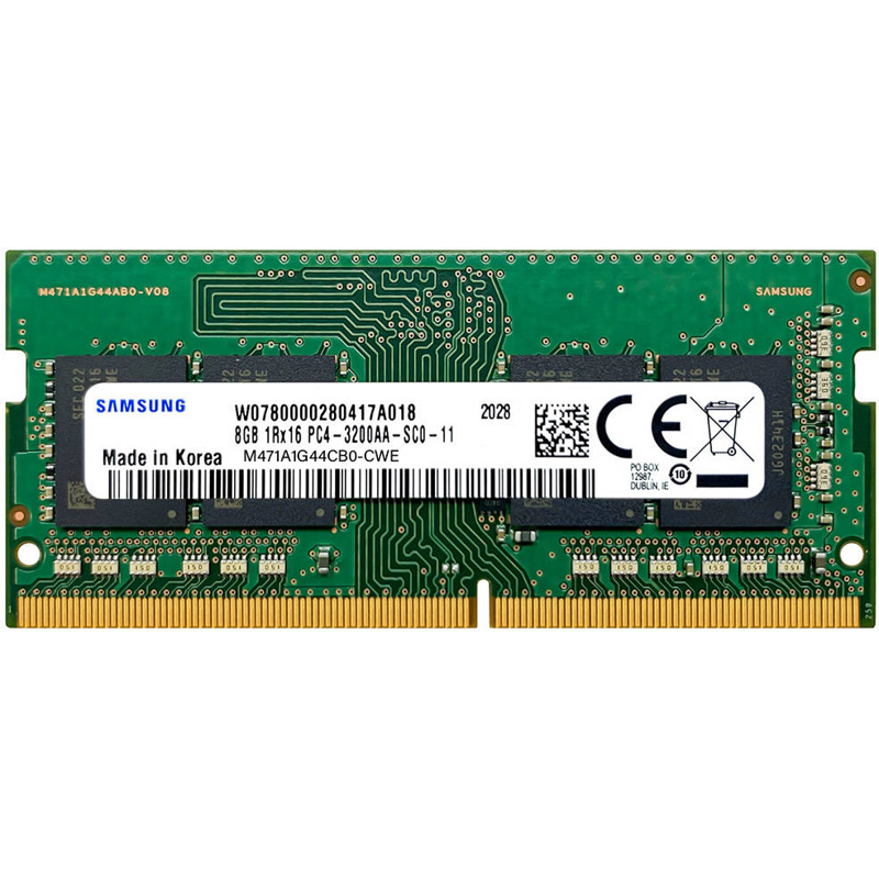 Память DDR4 SODIMM 8Gb, 3200MHz, 1.2V, Samsung (M471A1G44CB0-CWE) Bulk (OEM)