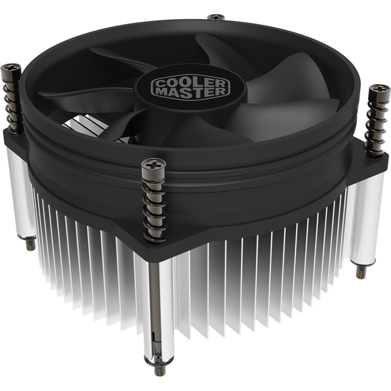 Кулер для процессора COOLERMASTER I50 PWM для Socket/115x/1200, 92 мм, 2000rpm, 28 дБА, 77 Вт, 4-pin PWM, Al (RH-I50-20PK-R1)