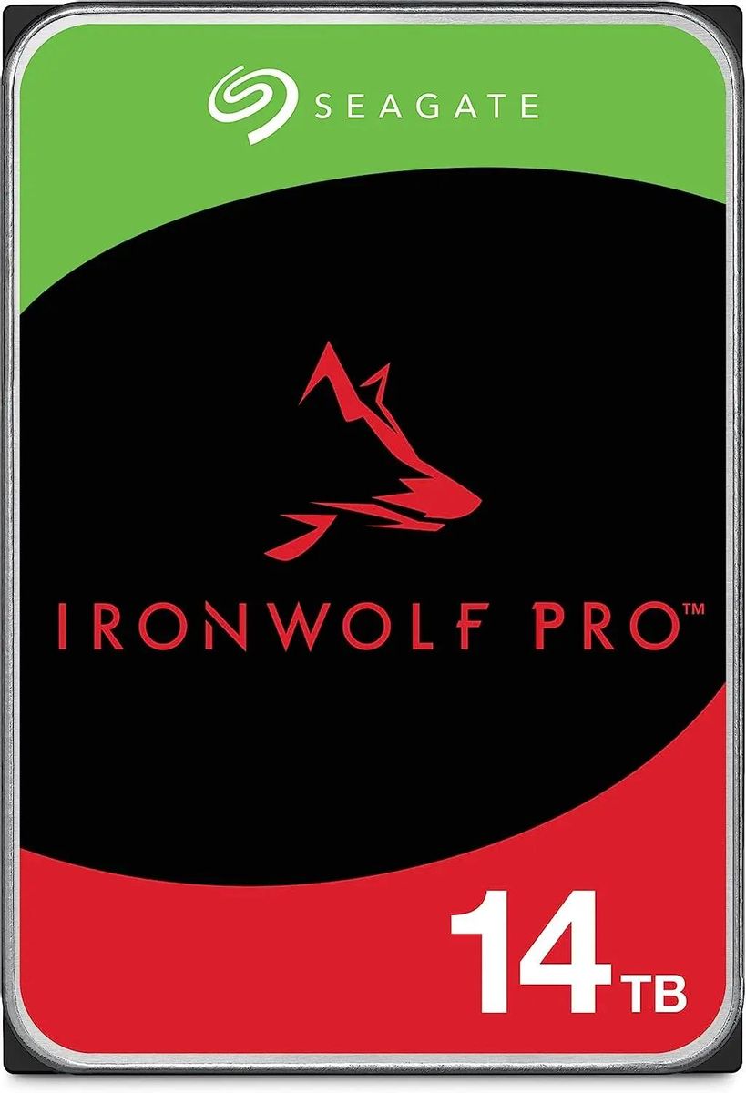 Жесткий диск (HDD) Seagate 14Tb Ironwolf Pro, 3.5, 7200rpm, 256Mb, SATA3 (ST14000NT001)