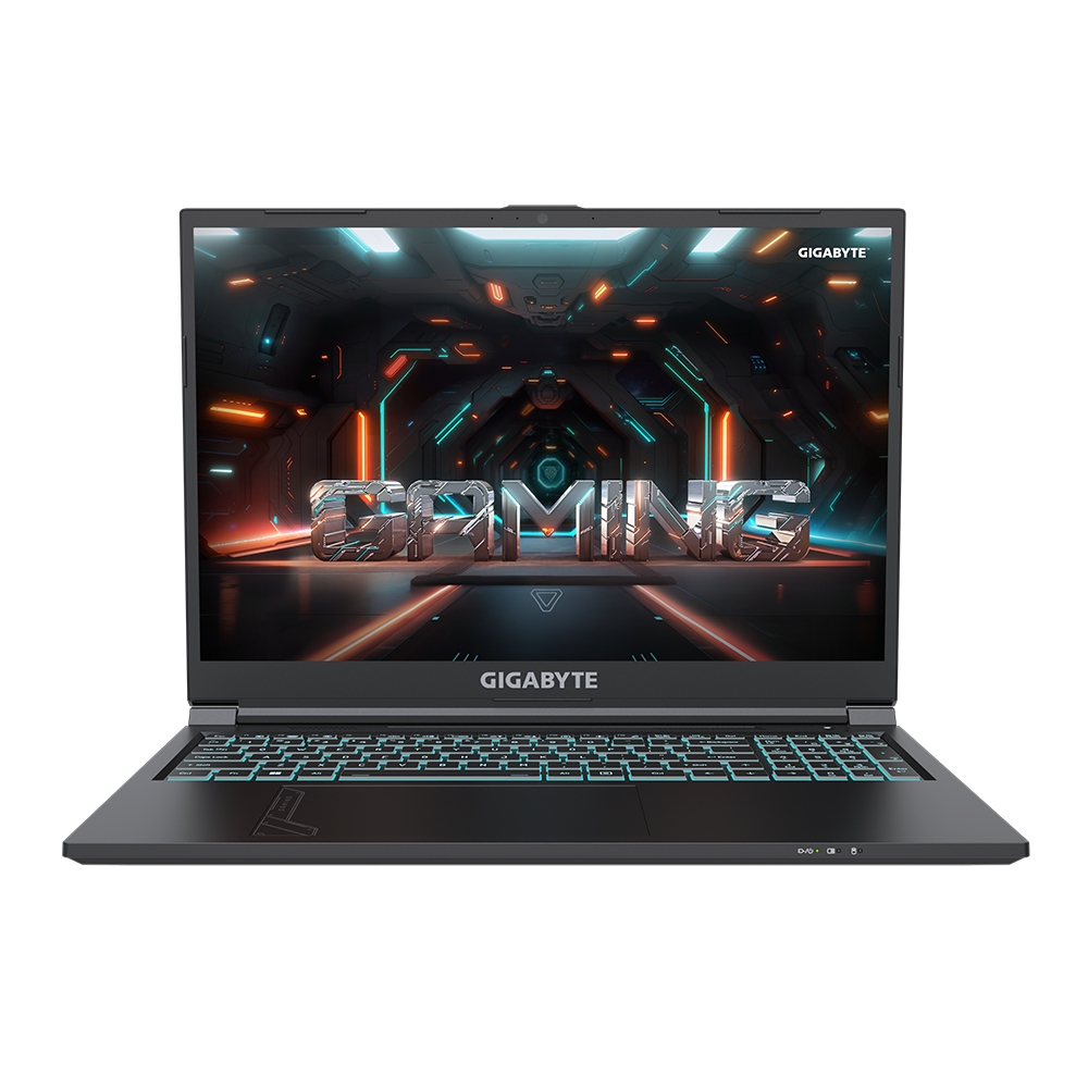 Игровые Ноутбук Gigabyte G6 16 IPS 1920x1200, Intel Core i7 12650H 2.3 ГГц, 16Gb RAM, 512Gb SSD, NVIDIA GeForce RTX 4050-6Gb, W11, черный (MF-G2KZ853SH)