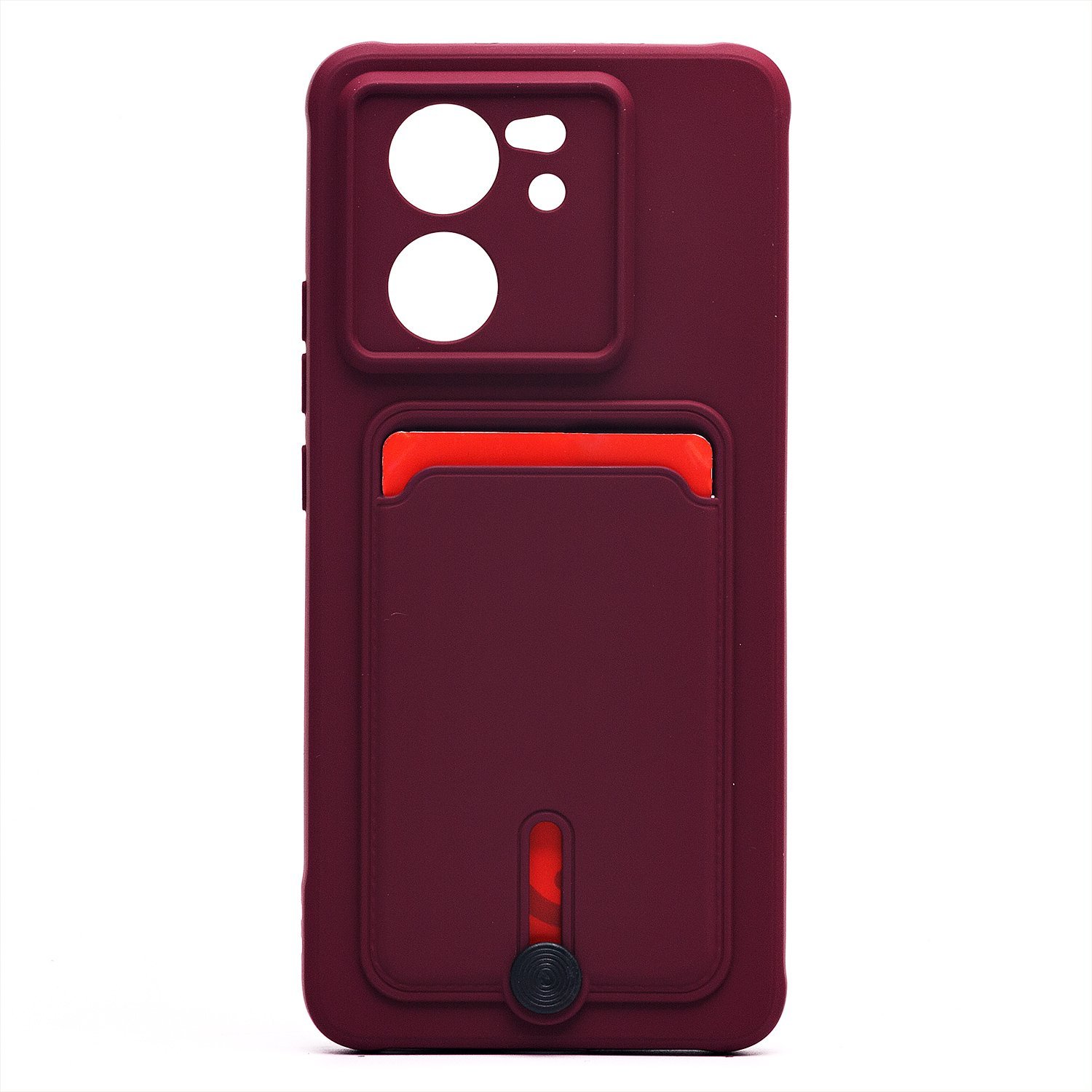 Чехол-накладка Activ SC304 для смартфона Xiaomi 13T, пластик/силикон, бордовый (226237)