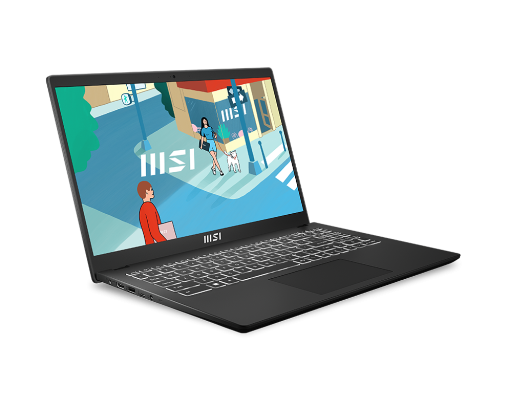 Ноутбук MSI Modern 15H 15.6 IPS 1920x1080, Intel Core i5 13420H 2.1 ГГц, 16Gb RAM, 512Gb SSD, W11Pro, черный (9S7-15H411-098)