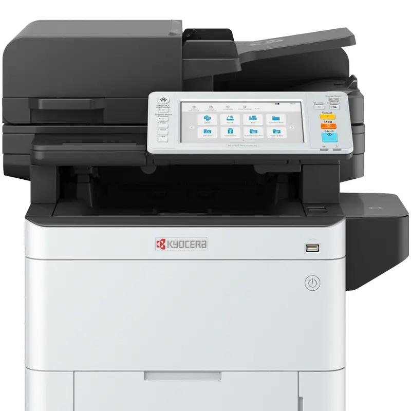 Лазерные МФУ МФУ лазерный Kyocera Ecosys MA3500cifx, A4, цветной, 35 стр/мин (A4 ч/б), 35 стр/мин (A4 цв.), 1200x1200 dpi, дуплекс, ДАПД-100 листов, факс, сетевой, USB, белый/черный (1102Z33NL0)