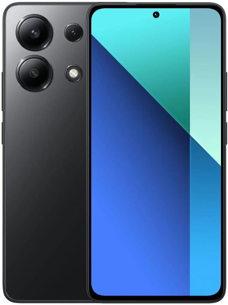 Смартфон Xiaomi Redmi Note 13, 6.67 1080x2400 AMOLED, Qualcomm Snapdragon 685, 6Gb RAM, 128Gb, 3G/4G, NFC, Wi-Fi, BT, 3xCam, 2-Sim, 5000 мА⋅ч, USB Type-C, Android 13, черный (52896/MZB0FXWRU)