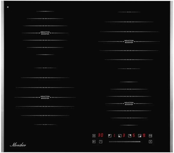 Индукционная варочная панель Monsher MHI 6181, 4 конфорки, черный (MHI 6181)