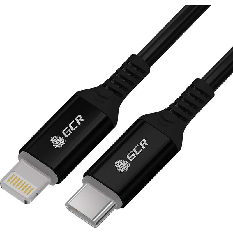 Кабель USB-Lightning 8-pin, MFi, быстрая зарядка, 18 Вт, 3 м, черный, Greenconnect GCR-IPPD5 (GCR-53747)