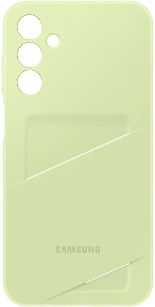 Чехол-накладка Samsung Card Slot Case для смартфона Samsung Galaxy A15, TPU, лайм (EF-OA156TMEGRU)