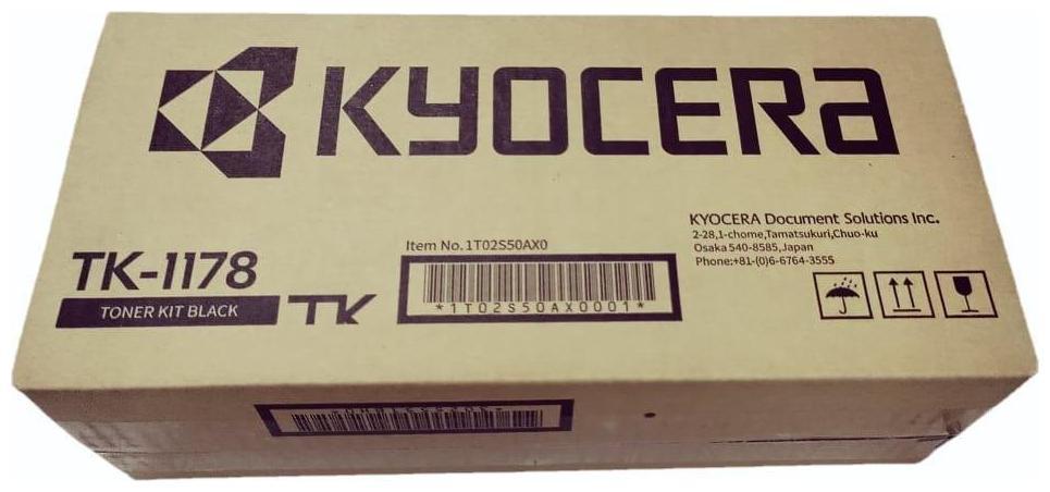 Картридж лазерный Kyocera TK-1178/1T02S50AX0, черный, 7200 страниц, оригинальный для Kyocera 2040dn Азиатской версии! (с партномером 1102S33AX0) с чипом