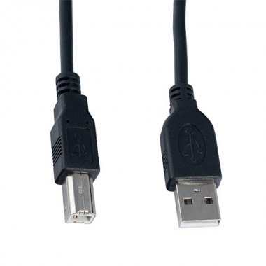 Кабель USB(Am)-USB(Bm), 3 м, черный, PERFEO (U4103)