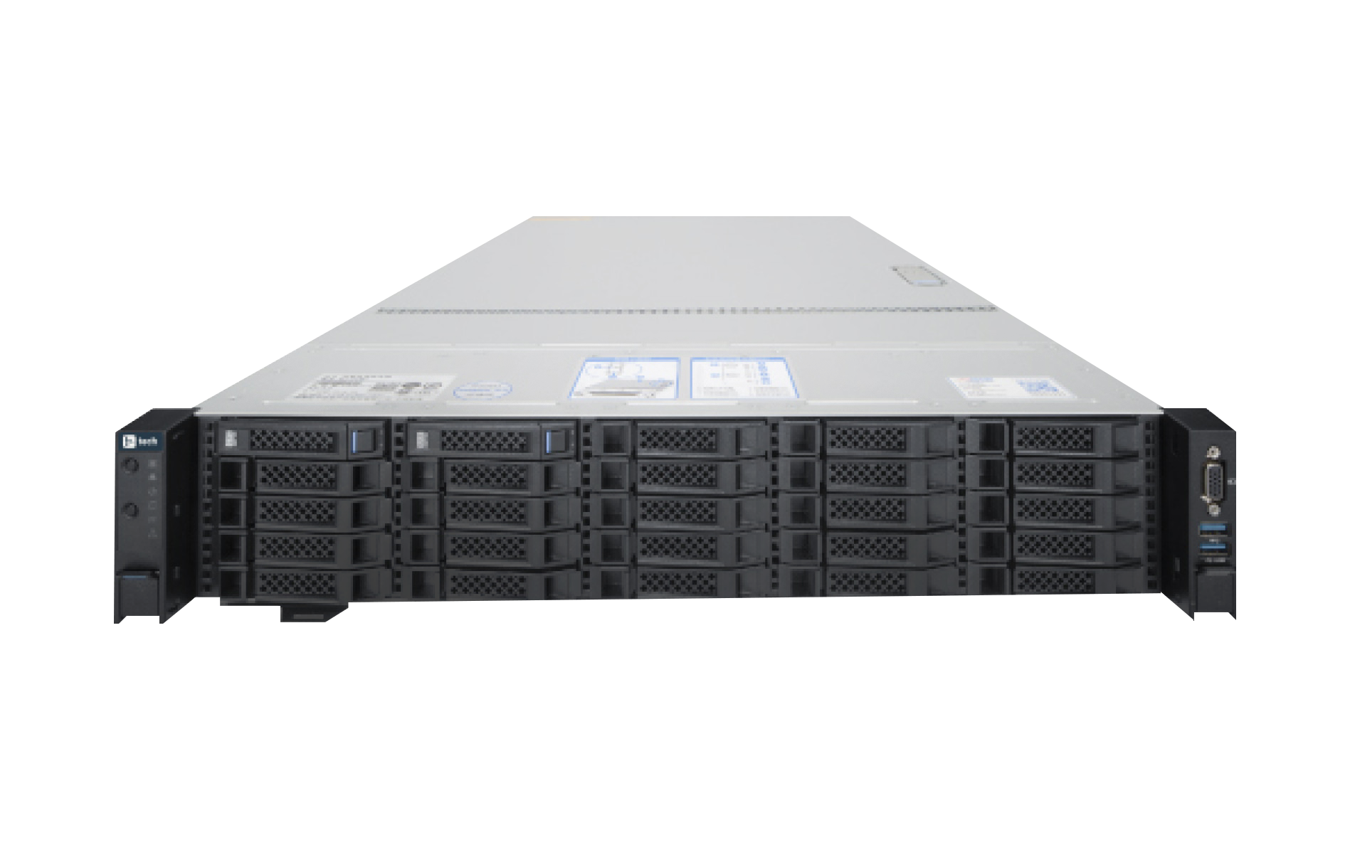 Сервер F+ tech FPD-10-SP-5K3H20-CTO-P1008, 2xIntel Xeon Gold 6334, 2x32Gb RAM, 1x240Gb SATA SSD, 24x2.5 HS, Broadcom 9361-8i, noDVD, 2x10GLAN SFP+, IPMI, 2x1300 Вт, 2U (FPD-10-SP-5K3H20-CTO-P1008)