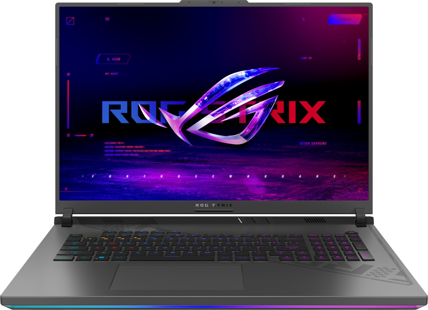 Игровые Ноутбук ASUS ROG Strix G18 G814JIR-N6048 18 IPS 2560x1600, Intel Core i9 14900HX 1.6 ГГц, 16Gb RAM, 1Tb SSD, NVIDIA GeForce RTX 4070-8Gb, без OC, серый (90NR0ID6-M002E0)