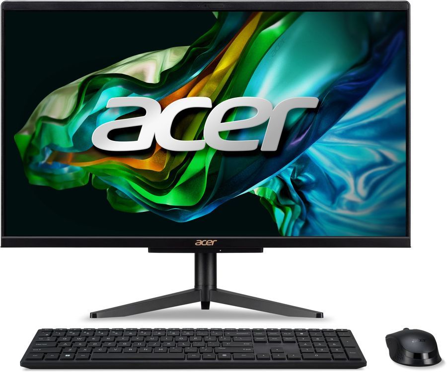 Моноблок Acer Aspire C24-1610 23.8 1920x1080, Intel Processor N100 800 МГц, 8Gb RAM, 256Gb SSD, WiFi, BT, Cam, W11, черный, клавиатура, мышь (DQ.BLACD.002)