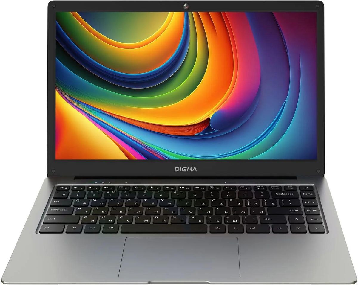 Дом и офис  E2E4 Ноутбук Digma EVE C4800 14 IPS 1920x1080, Intel Celeron N4020 1.1 ГГц, 8Gb RAM, 256Gb SSD, W11Pro, темно-серый (DN14CN-8CXW01)