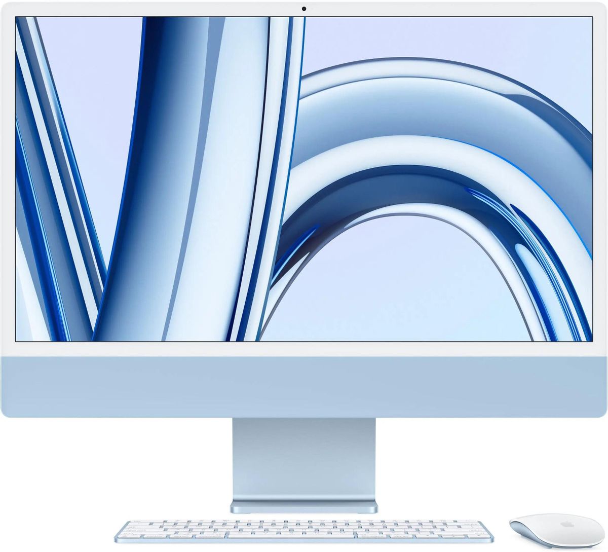 Моноблок Apple iMac A2874 24 4480x2520, Apple M3 4.05 ГГц, 16Gb RAM, 256Gb SSD, Apple M3, WiFi, BT, Cam, MacOS, синий, клавиатура, мышь (Z197001YA)
