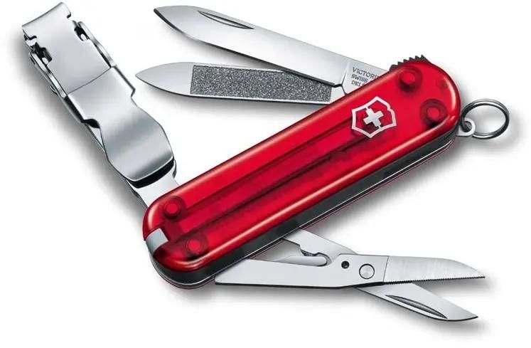 Нож перочинный 8 в 1, красный, VICTORINOX Nail Clip (0.6463.T)