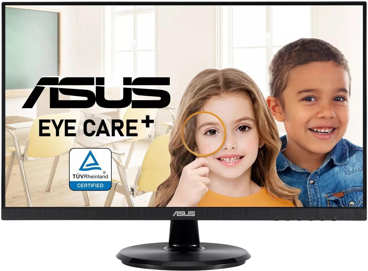 Монитор 27 ASUS Eye Care+ VA27DQF IPS, 1920x1080 (16:9), 250кд/м2, 100 Гц, 1 мс, 178°/178°, HDMI, DisplayPort, черный (90LM06H1-B03370)