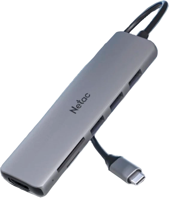 Док-станция Netac WF14, USB Type-C, серый (NT08WF14-30GR)