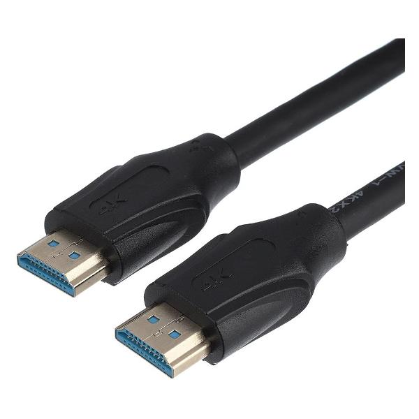 Кабель HDMI(19M)-HDMI(19M) v1.4 4K, 3 м, черный GoPower (00-00027306)