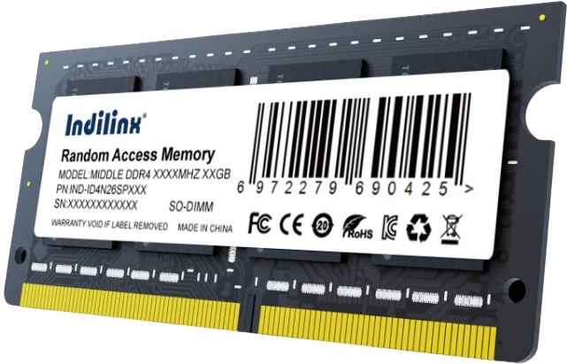 Память DDR4 SODIMM 8Gb, 3200MHz, CL22, 1.2V, Indillinx (IND-ID4N32SP08X) Retail